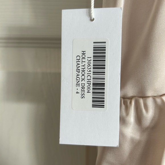 NWT Reformation Hollyhock Dress in Champagne Blush Pink - Picture 11 of 13